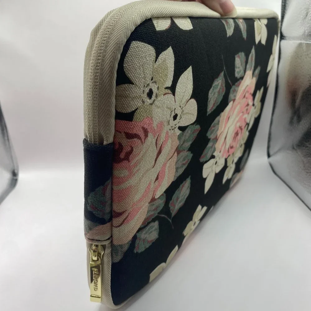 Kayond Black Rose Floral Laptop Case 13